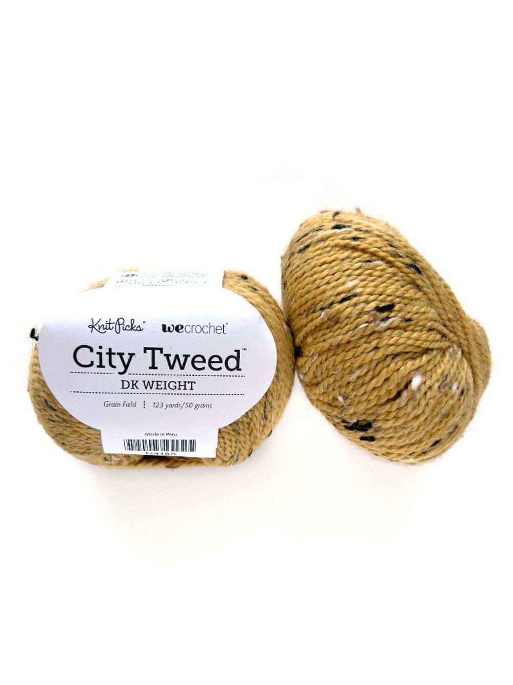 Lot of 5, City Tweed Yarn from Knit Picks, Grain Field
